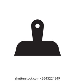 Cleaning brush iconModern broomhead vector for sanitation, cleaning services, or utility UI.