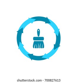 cleaning brush icon,sing,vector