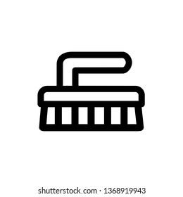 Cleaning brush icon,vector illustration. Flat design style. vector cleaning brush icon illustration isolated on White background, cleaning brush icon Eps10. 