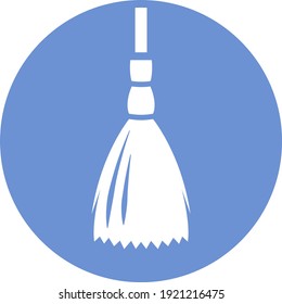 Cleaning brush, illustration, vector on white background.