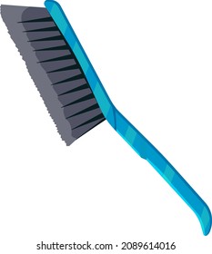 Cleaning brush, illustration, vector on a white background.