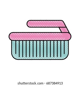 Cleaning brush isolated icon