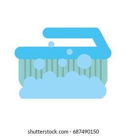Cleaning brush isolated icon