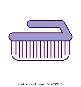 Cleaning brush isolated icon