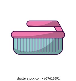 Cleaning brush isolated icon