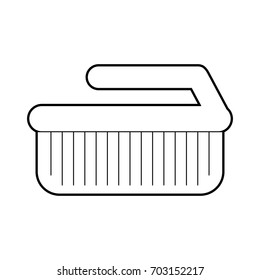 Cleaning brush isolated icon