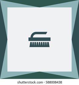 Cleaning Brush Vector Icon.
