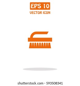 Cleaning Brush Vector Icon.