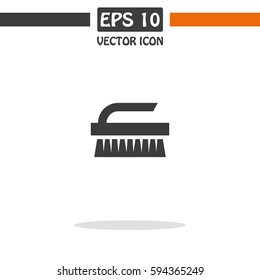 Cleaning Brush Vector Icon.