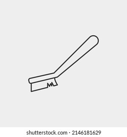 cleaning brush vector icon illustration sign