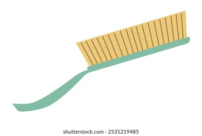 Cleaning brush. Washing tool in clip art style. Isolated vector illustration for your design