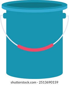 Cleaning Bucket Flat Design Illustration