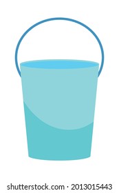 cleaning bucket icon on white background