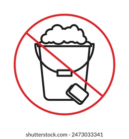 Icono de cubo y esponja de limpieza esencial para los servicios de limpieza y entornos limpios