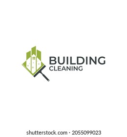Cleaning building logo design vector, Clean, Building, city, cleaner