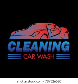 cleaning car wash logo