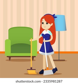 Fondo de la ilustración de la alfombra de limpieza. Ilustración del filtro de alfombras. Ilustración de fondo de banner web de limpieza de alfombras coloridas
