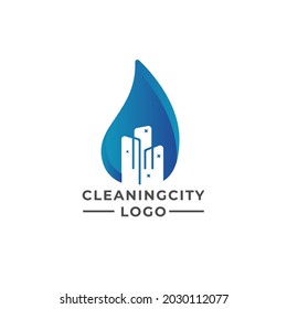 Reinigungs-City-Logo-Design