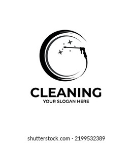 cleaning clean service logo. Creative cleaning logo template design.