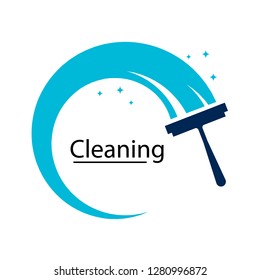 cleaning clean service logo icon vector template