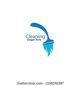 cleaning clean service logo icon vector template
