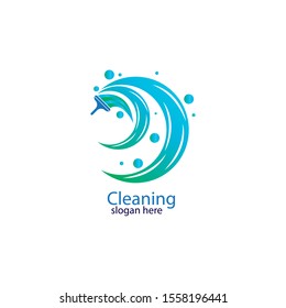 cleaning clean service logo icon vector template
