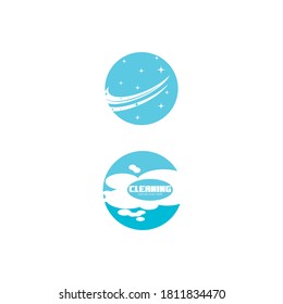 cleaning clean service logo icon vector template