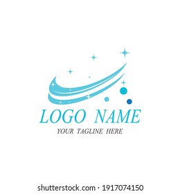 cleaning clean service logo icon vector template