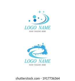cleaning clean service logo icon vector template