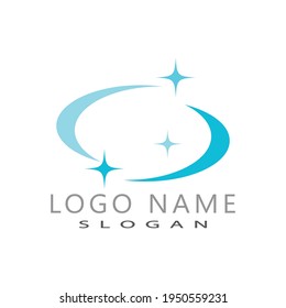 plantilla vectorial del icono del logotipo de servicio limpio