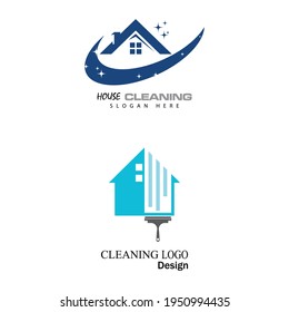 cleaning clean service logo icon vector template