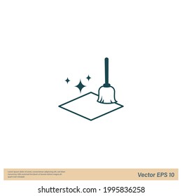 cleaning clean service logo icon vector illustration simple design element