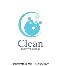 cleaning clean service logo icon vector template