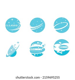 cleaning clean service logo icon vector template