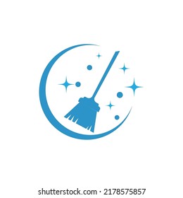 cleaning clean service logo icon vector template