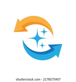 cleaning clean service logo icon vector template