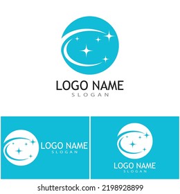 plantilla vectorial del icono del logotipo de servicio limpio