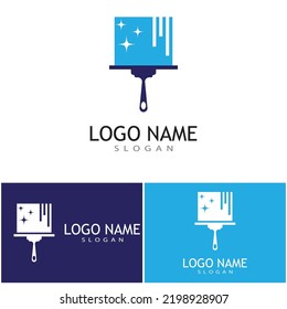 cleaning clean service logo icon vector template