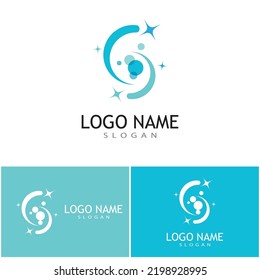 cleaning clean service logo icon vector template