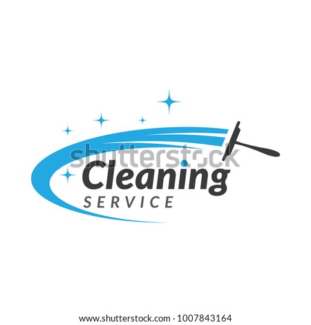 cleaning clean service logo icon vector 