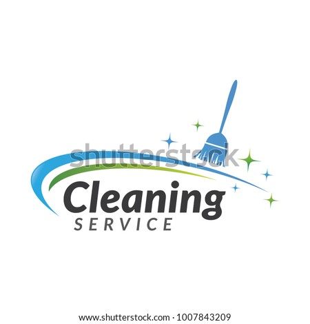 cleaning clean service logo icon vector template