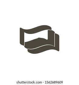 Cleaning cloth, dishwashing icon. Simple element illustration from UI concept.