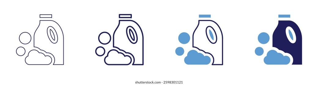 Cleaning cloth icon in 4 different styles. Thin Line, Line, Bold Line, Duotone. Duotone style. Editable stroke.