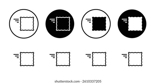 Cleaning cloth icon Flat fill set collection