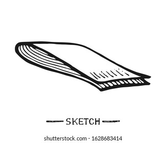 Cleaning cloth on a white background in vector