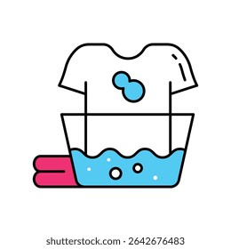 Cleaning cloth  Vector Filled outline illustration style icon. EPS 10 file 