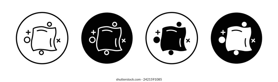 Cleaning Cloth Vector Line Icon Illustration.
