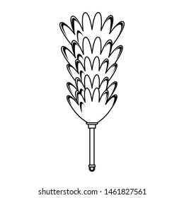 Cleaning cobweb brush isolated symbol vector illustration graphic design.