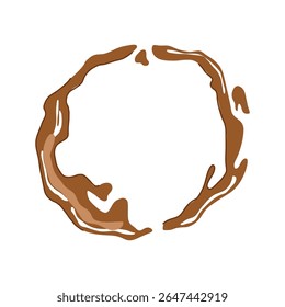 cleaning coffee stain cartoon. fabric carpet, clothes solution, detergent vinegar cleaning coffee stain sign. isolated symbol vector illustration