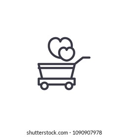 Cleaning company linear icon concept. Cleaning company line vector sign, symbol, illustration.